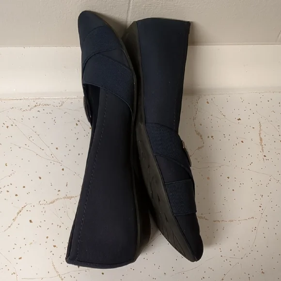 Navy Anne Klein Ballet Flats Slip Ons Size 7 Otavia Dress Shoes - Picture 4 of 9